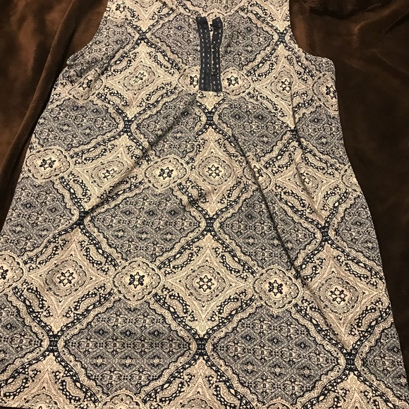 Navy and cream tunic - Picture 2 of 3